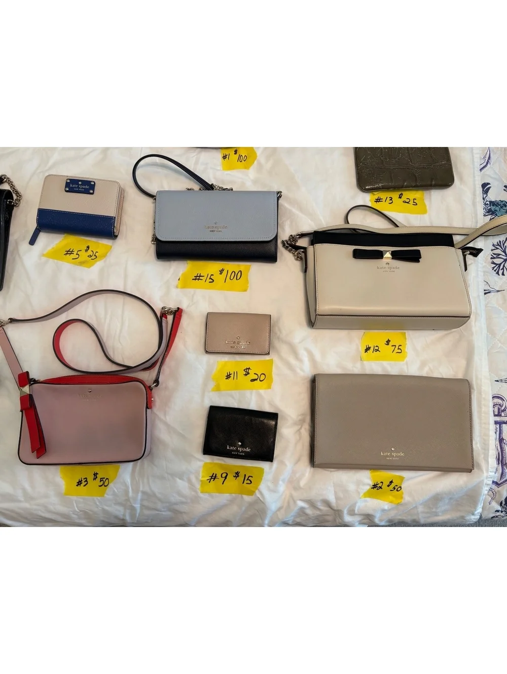 KATE SPADE.  Many different price, sizes, and prices.
